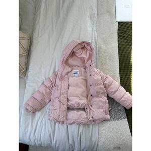 Girls Amazon Essentials Pink Puffer Jacket XS